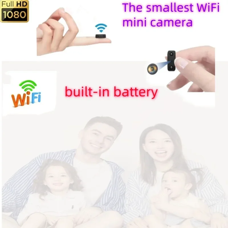 أصغر كاميرا صغيرة تعمل بالواي فاي HD 1080P للمنزل IP كاميرا مراقبة عن بعد الأشعة تحت الحمراء للرؤية الليلية كاميرا الجسم كاميرا Espia غير مرئية