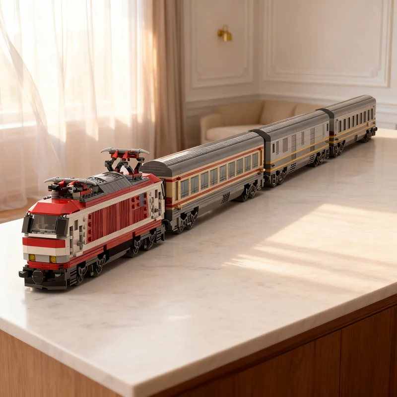 

2533 детали MOC EC Колизей: Модель поезда для городских железнодорожных линий, конструктор, игрушка, подарок, креативный коллекционный набор для демонстрации, премиум-класс, для взрослых и детей