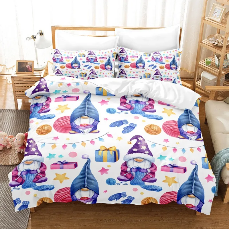 3-Piece Christmas-Themed Duvet Cover - Soft, Breathable, Cozy Home Bedding with A Vibrant Tree