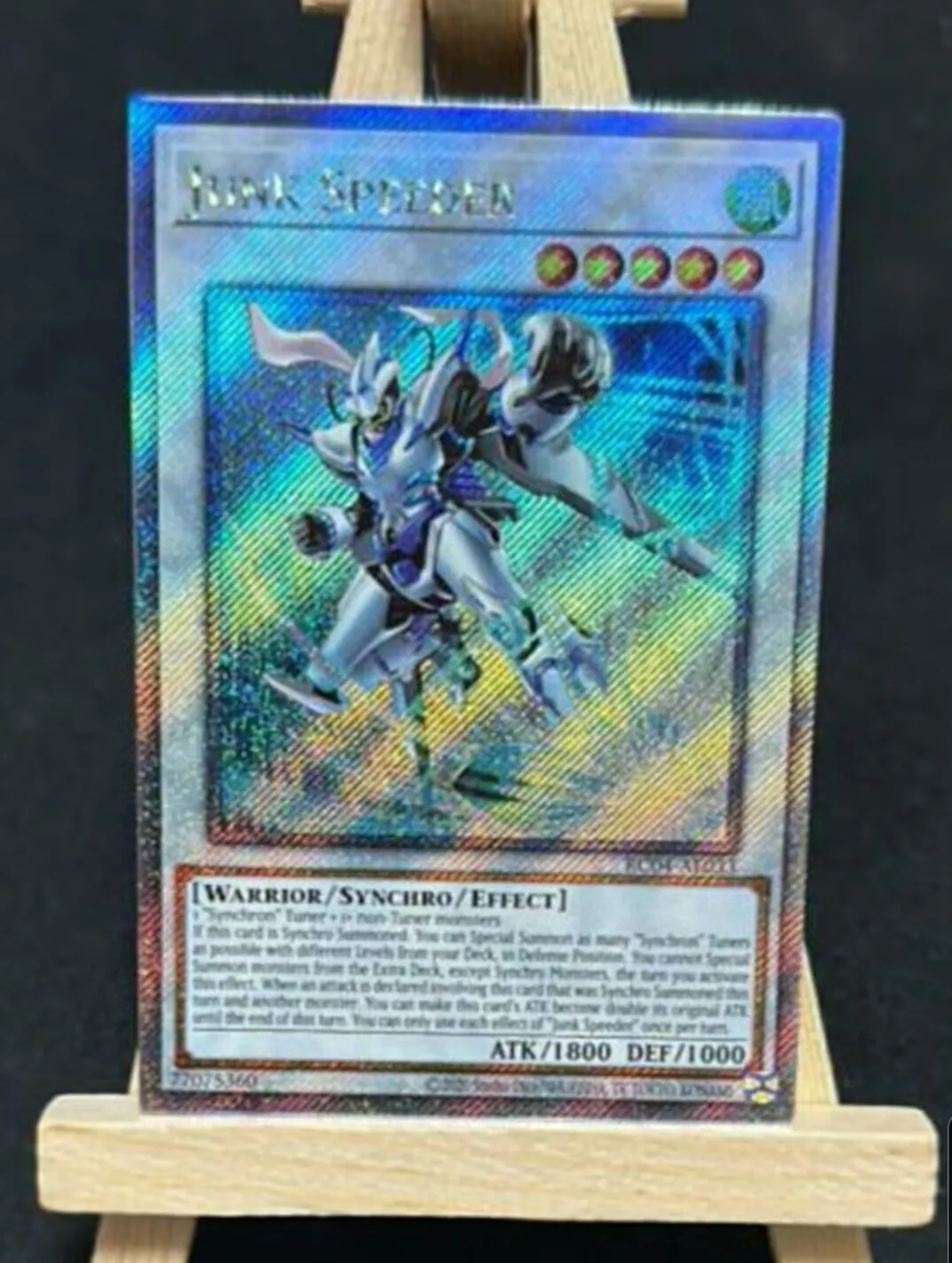 

Yugioh KONAMI Duel Monsters RC04-AE033 Junk Speeder Extra Secret Rare Asian English Collection Mint Card