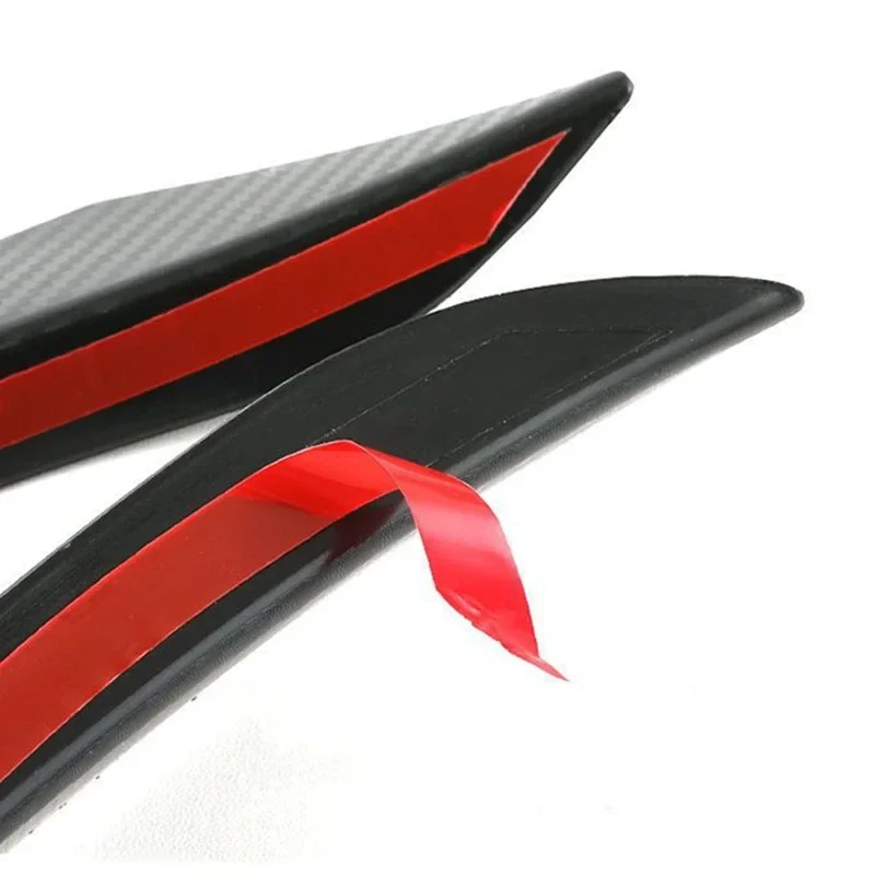 Hot Sale 6pcs/set Decoration Diffuser Splitter Fin Body Spoiler Canard Valence Chin Car Tuning Canard Universal Front Bumper Lip