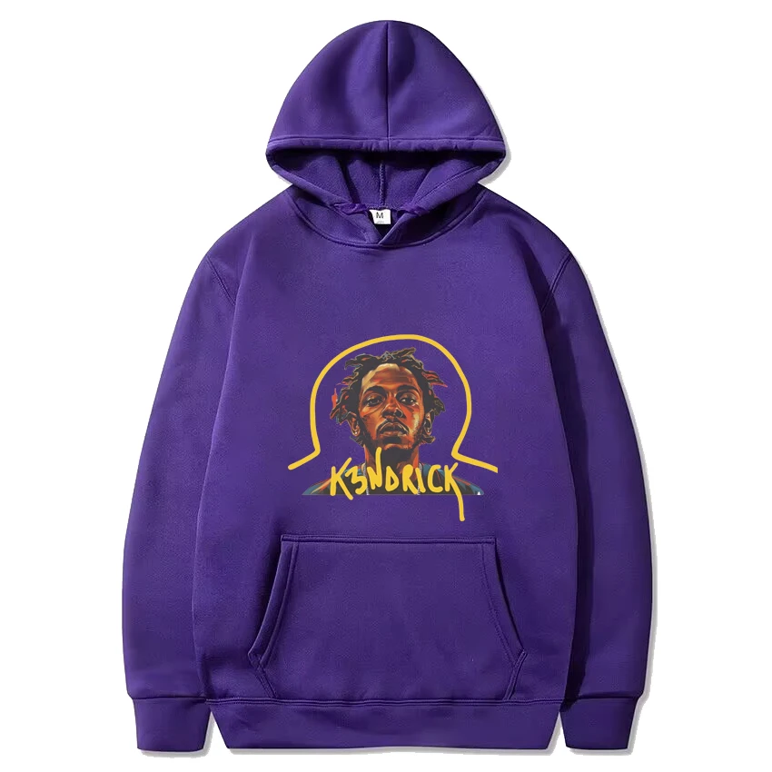 Hot sale Kendrick Lamar vintage Graphics Hoodie 2024 Men Women Casual Fleece Long sleeve Sweatshirt Unisex Hip Hop streetwear