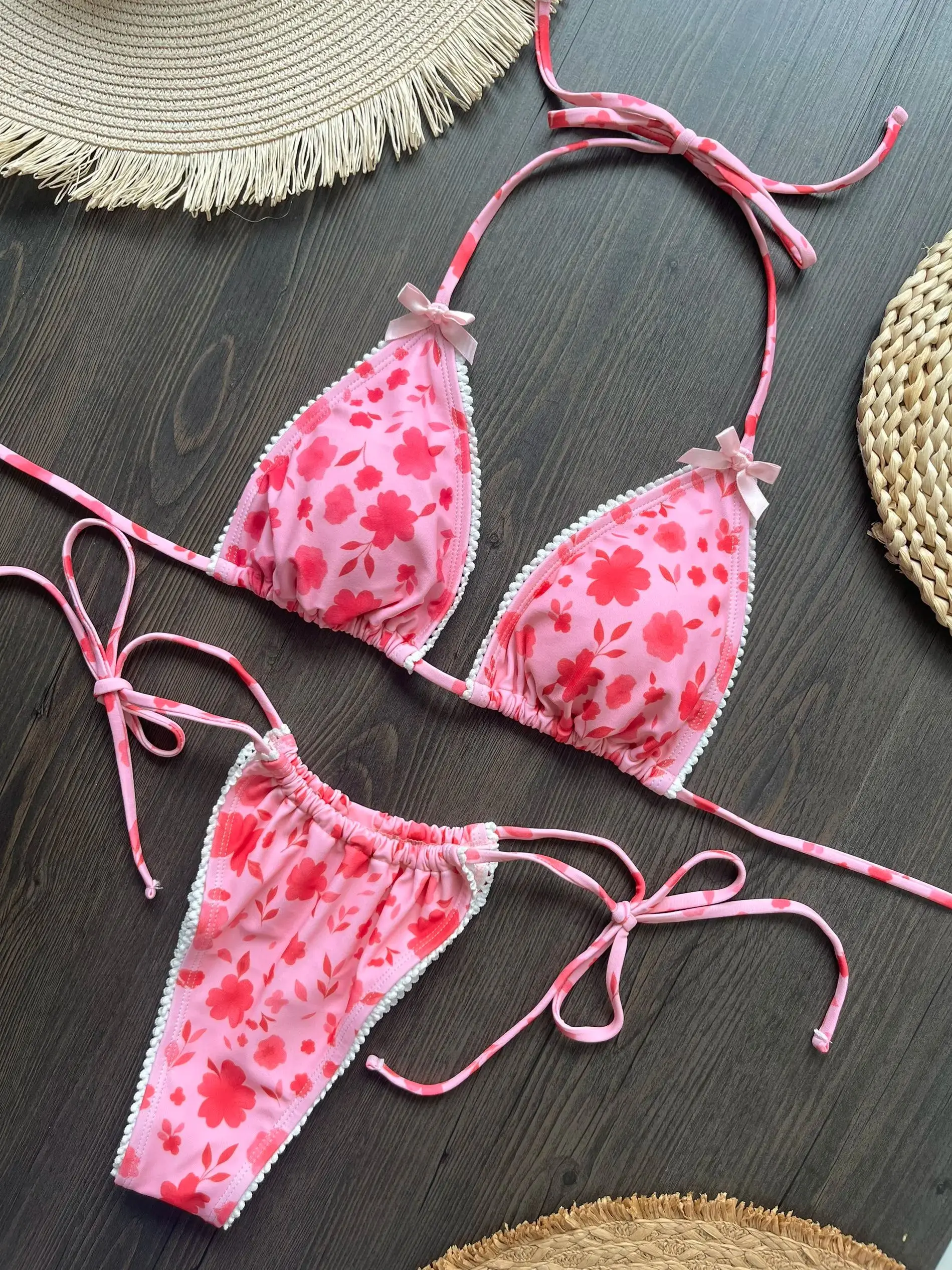 Micro Bikini Push Up Women Swimsuits 2026 Sexy Female Swimwear Brazilian Bikini Set Thong Biquini Swim Suits Print Beachwear - Image 2