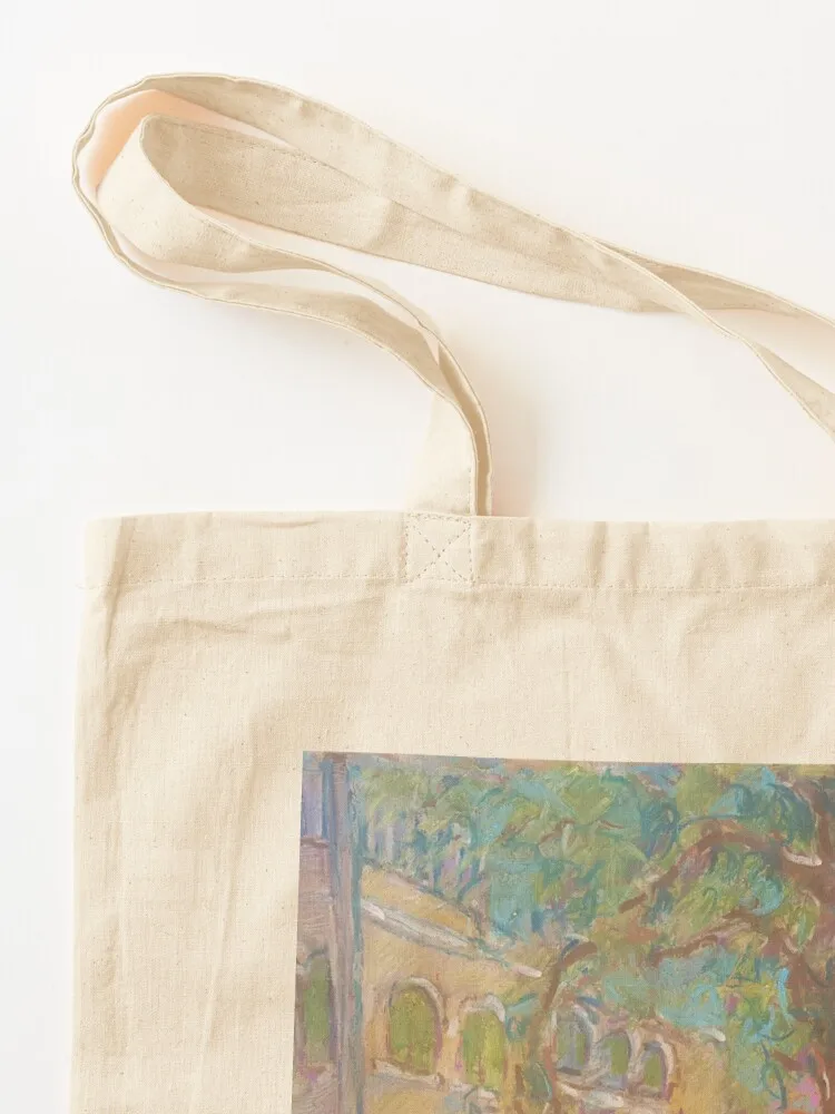 House with Green Shutters Tote Bag supermarket folding bag Customizable tote bag custom canvas Women's tote