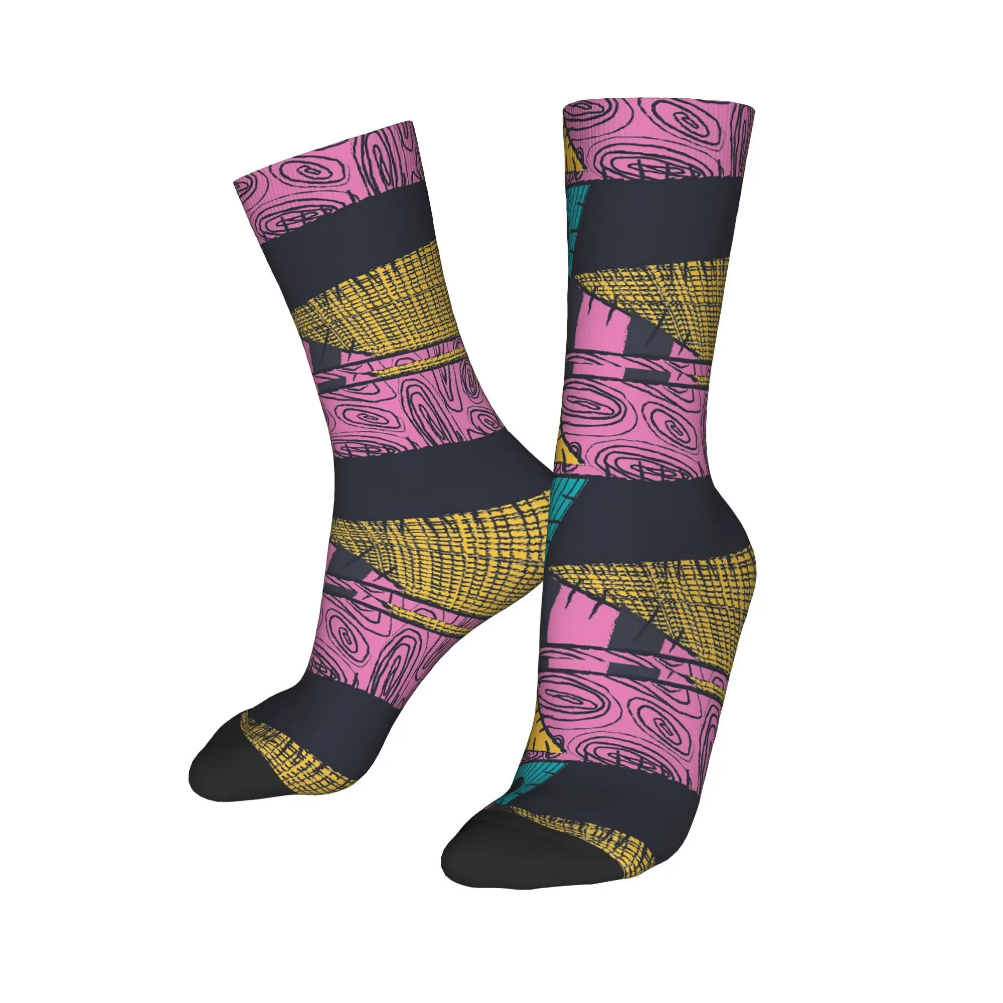 

Nightmare Sewn Pattern Socks Women's Nightmare Before Christmas Socks Harajuku Autumn Winter Middle Tube Socks Gift