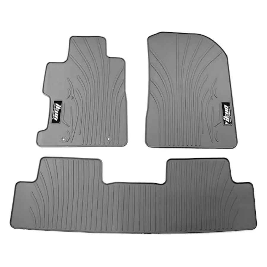 

Коврики для пола, совместимые с Honda Civic Coupe/Sedan 2006-2011, серые/серые, латексные, всепогодные, легко чистящиеся, для салона автомобиля, полный комплект