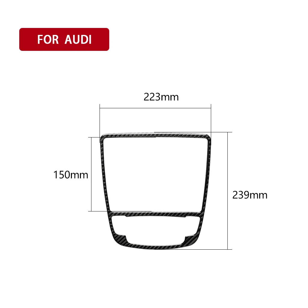 Auto Gear Shift Panel Trim Sticker For Audi A6 C7 Accessories S6 A7 S7 4G8 2012-2018 Carbon Fiber Interior Car Accsesories