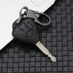 For Toyota Corolla VIOS Camry Yaris RAV4 HiLux Cruiser Fortuner 2/3/4Buttons Auto Key Shell Fob Holder Bag Car Key Case Cover