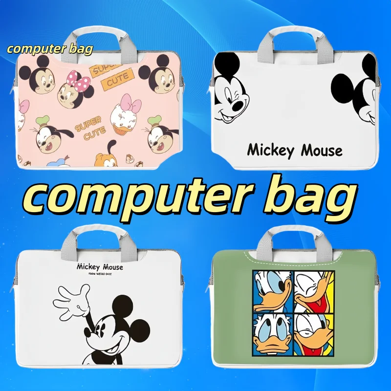 

Сумка для ноутбука Disney Anime с Микки Маусом для Apple Xiaomi Dell Asus Lenovo 12, 13, 14, 15, 16, 17 дюймов, легкая сумка в подарок