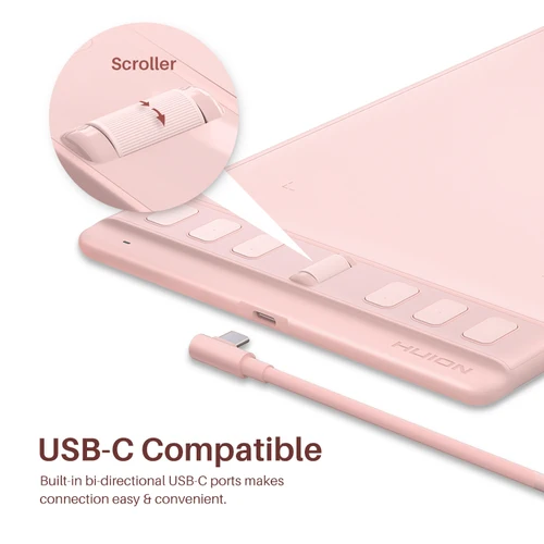 Imagen 2 del producto Huion Inspiroy 2 S/M/L Tableta gráfica Teléfono Android Tabletas digitales compatibles con teclas de grupo y desplazamiento Diseño profesional