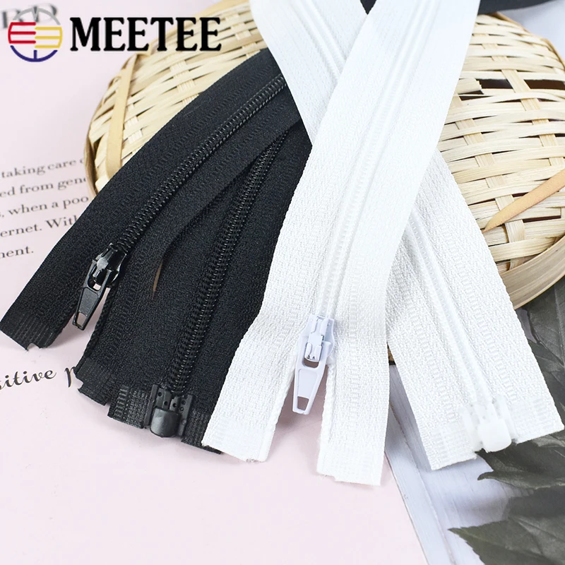 5 قطع 3 #   النايلون سستة أشرطة 40-300 سنتيمتر المفتوحة نهاية سترة ظهره استبدال السوستة أسفل معطف البريدي طقم تصليح DIY الخياطة اكسسوارات