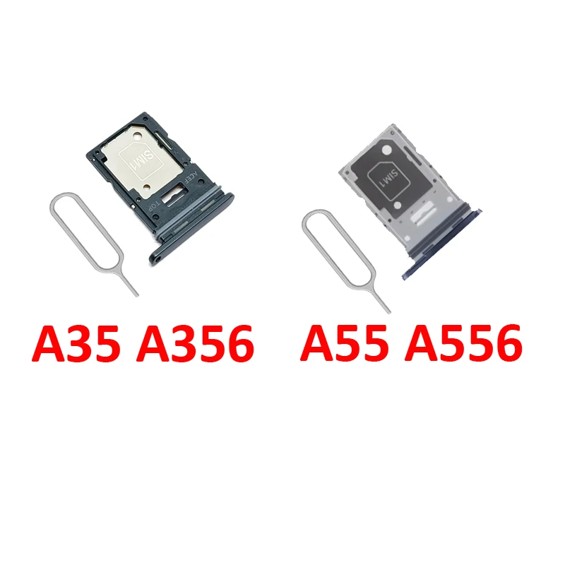 For Samsung Galaxy A05 A05s A15 A25 A35 A336 A55 A556 5G Mobile Phone New Lateral SIM Card Tray Chip Slot Holder Pocket