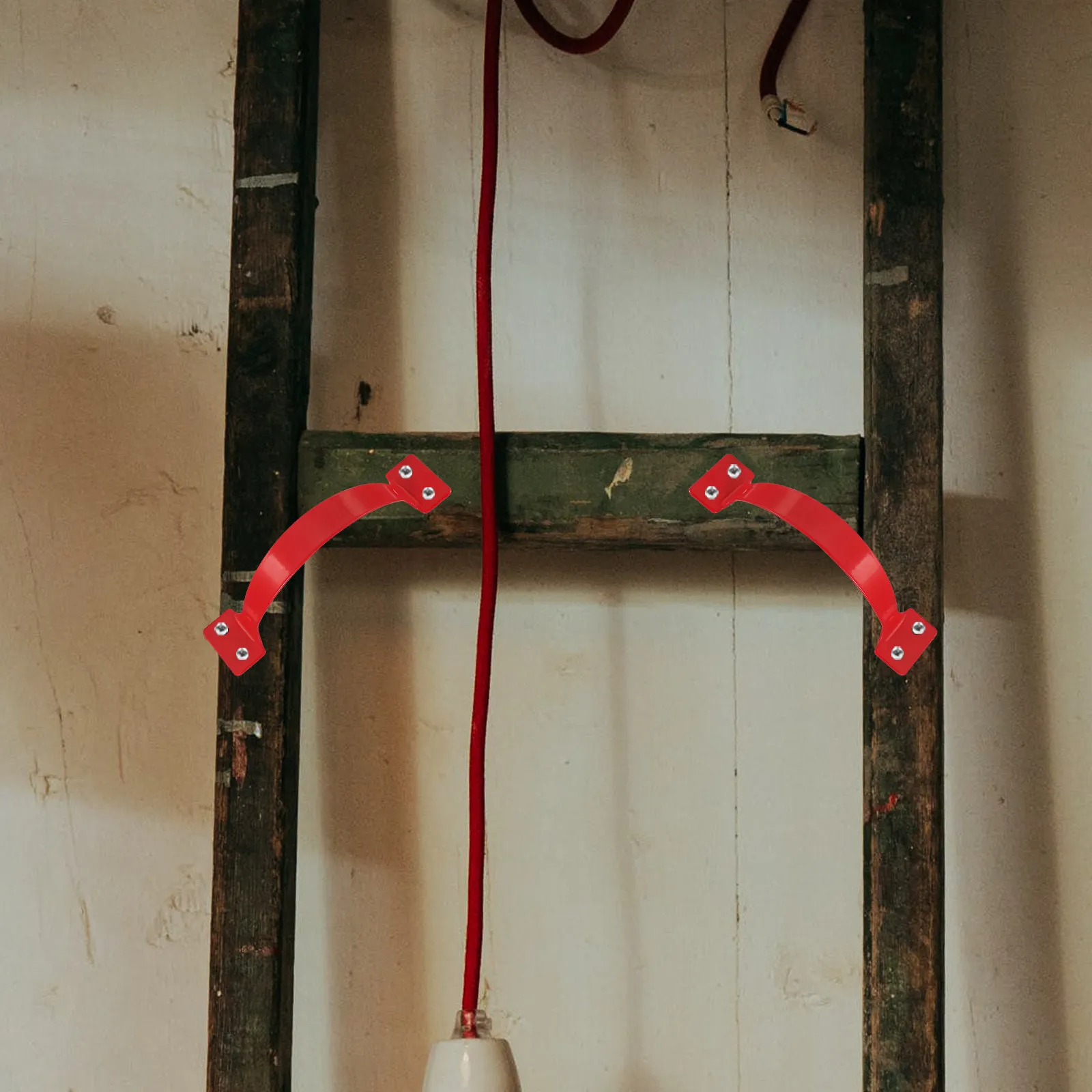 

2Pcs Ladder Handles Stainless Steel Safety Grips Non-Slip Comfortable Ladder Pull Handles Replacement Parts for Telescopic Step