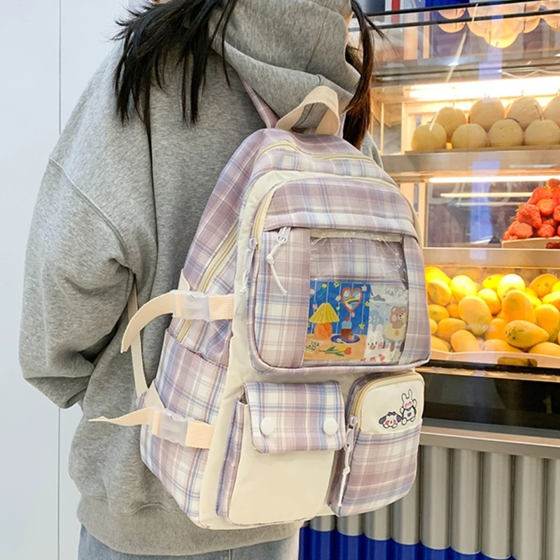 Zaino da scuola in Nylon di moda zaino da viaggio per Laptop zaino Casual zaini da scuola per Bookbag per studenti 517D