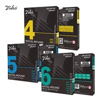 Cuerdas para bajo eléctrico Ziko: especificaciones completas para 4/5/6 cuerdas, versión enrollada de níquel de tono brillante