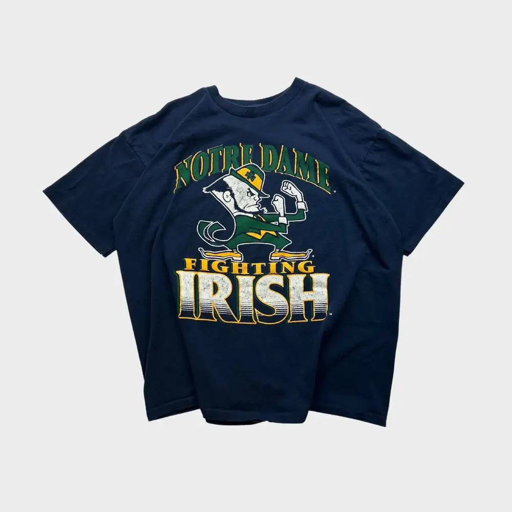 Vintage 90S Notre Dame Fighting Irish Collegiate T Shirt