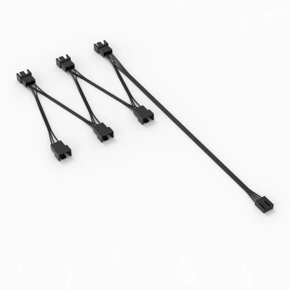 Practical 4Pin PWM Fan Splitter Cable Multi-fan Y Splitter PC Fan Extension Cable Universal PWM Connector PC Cooling