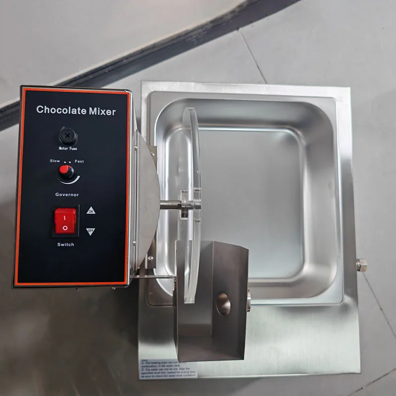 New Chocolate Mixing Melting Tempering Machine 8KG Smooth Chocolate Syrup Pouring Machine Butter Cheese Chocolate Dispenser