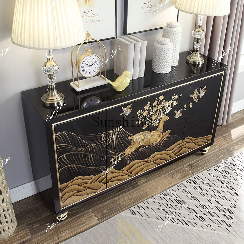 

Modern simple light luxury entrance/living room partition entrance foyer painted locker FT