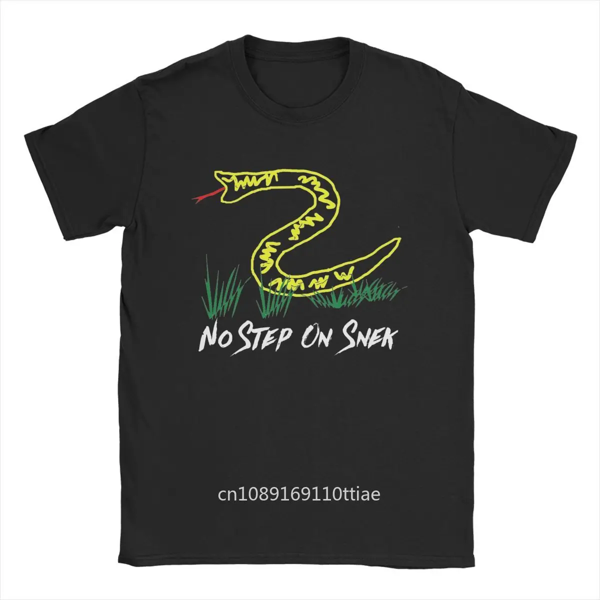 No Step On Snek Gadsden Flag Men T Shirt Snake Dont Tread On Me Fashion Tees Short Sleeve T-Shirts Cotton Plus Size Clothing