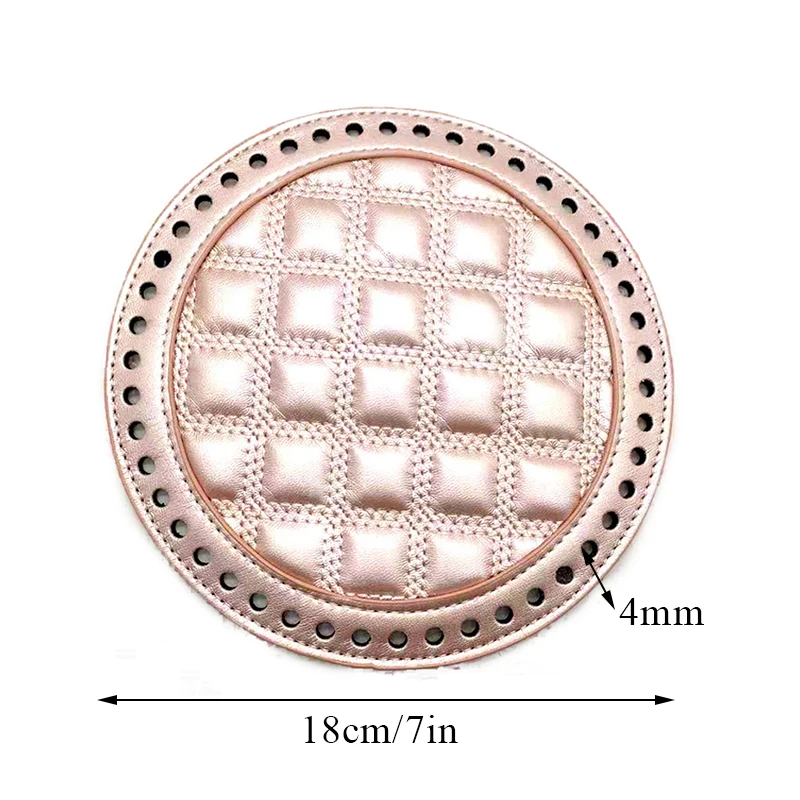 Bag Accessory Cushion Pad Insert Base Crochet Bag Bottom Bag Cover DIY Round Design Diameter 1PC Multi Style For Purse Making