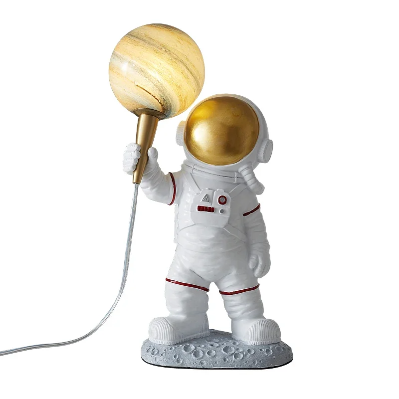 Table Lamp High Appearance Level Design Sense Light Luxury Astronaut Bedroom Decoration 2023 Children's Room Bedside Wall Lamp