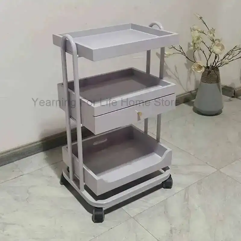 

Портативная тележка для салона красоты, парикмахерская тележка для волос, эстетическая станция для макияжа, многофункциональная парикмахерская мебель Carrito De Servicio