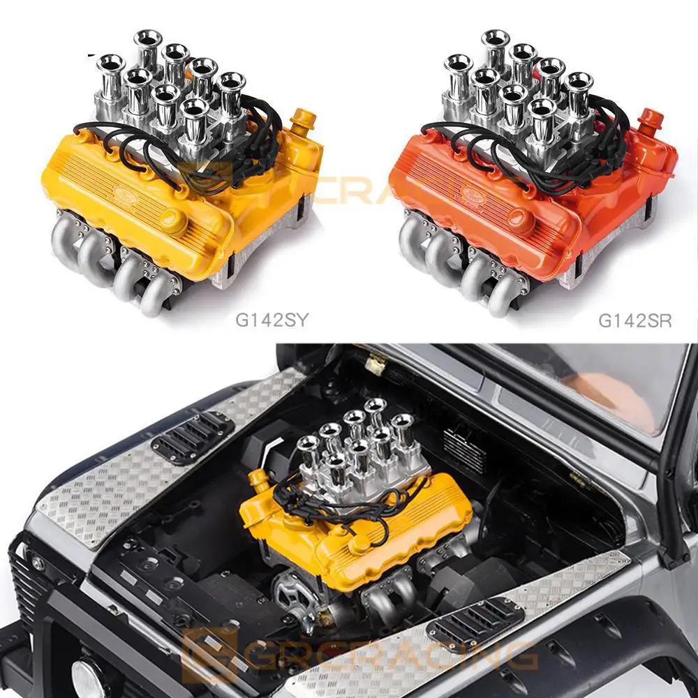 

Grc Fst 1/10 Моделирование V8 Вентилятор капота двигателя Радиатор стекового типа Воздухозаборник прямого впрыска G142sy/g142sr