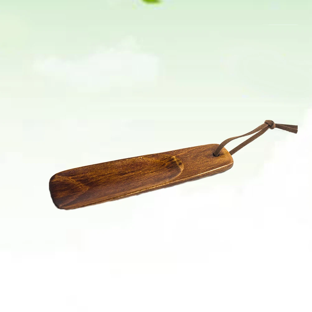 

Solid Wood Shoehorn Long Handle Shoe Horn Tool For Elderly Men Women Lightweight Wooden Shoe Lifter With Hanging Strap