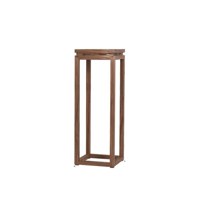 

Chinese-Style Solid Wood Living Room Floor-Standing Balcony Rack Modern Minimalist Indoor Bonsai Stand