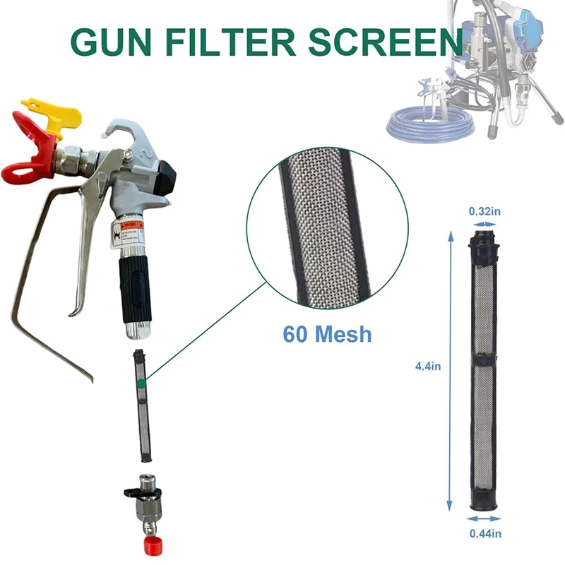 Kit d'écran de filtre de pulvérisation sans air, pulvérisateurs Grprogressif, 246385, 246384, 287032, 390, 395, 490, 5, 95, 495