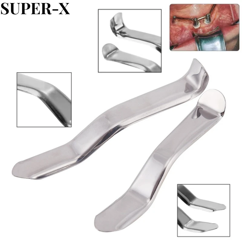 

1PCS Dental Labiobuccal Retractor 14.2cm Lip Cheek Retractor Implant Oral Retractor Dentist Stainless Steel Instrument Tools