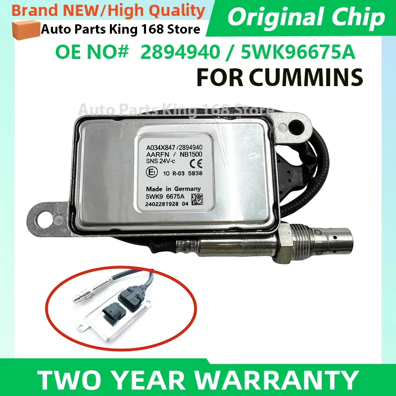 

2894940 5WK96675A A034X847 NEW Nitrogen Oxygen Sensor For Cummins VOLVO DAF XF Truck