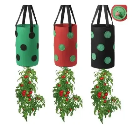 

Garden planting bag, hanging strawberry planting bag, used for hanging vegetable planting bags on family balcony