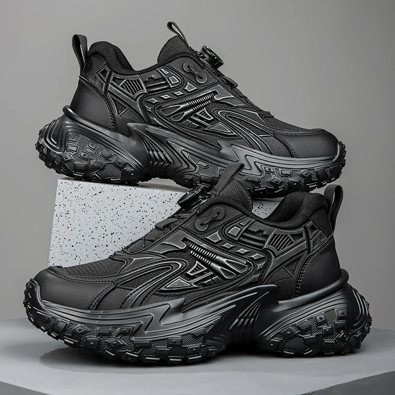 

Men's Lightweight Chunky Sneakers - Breathable Non-Slip Casual Running Shoes, Fashion Sports Trainers with Comfortable Sole
