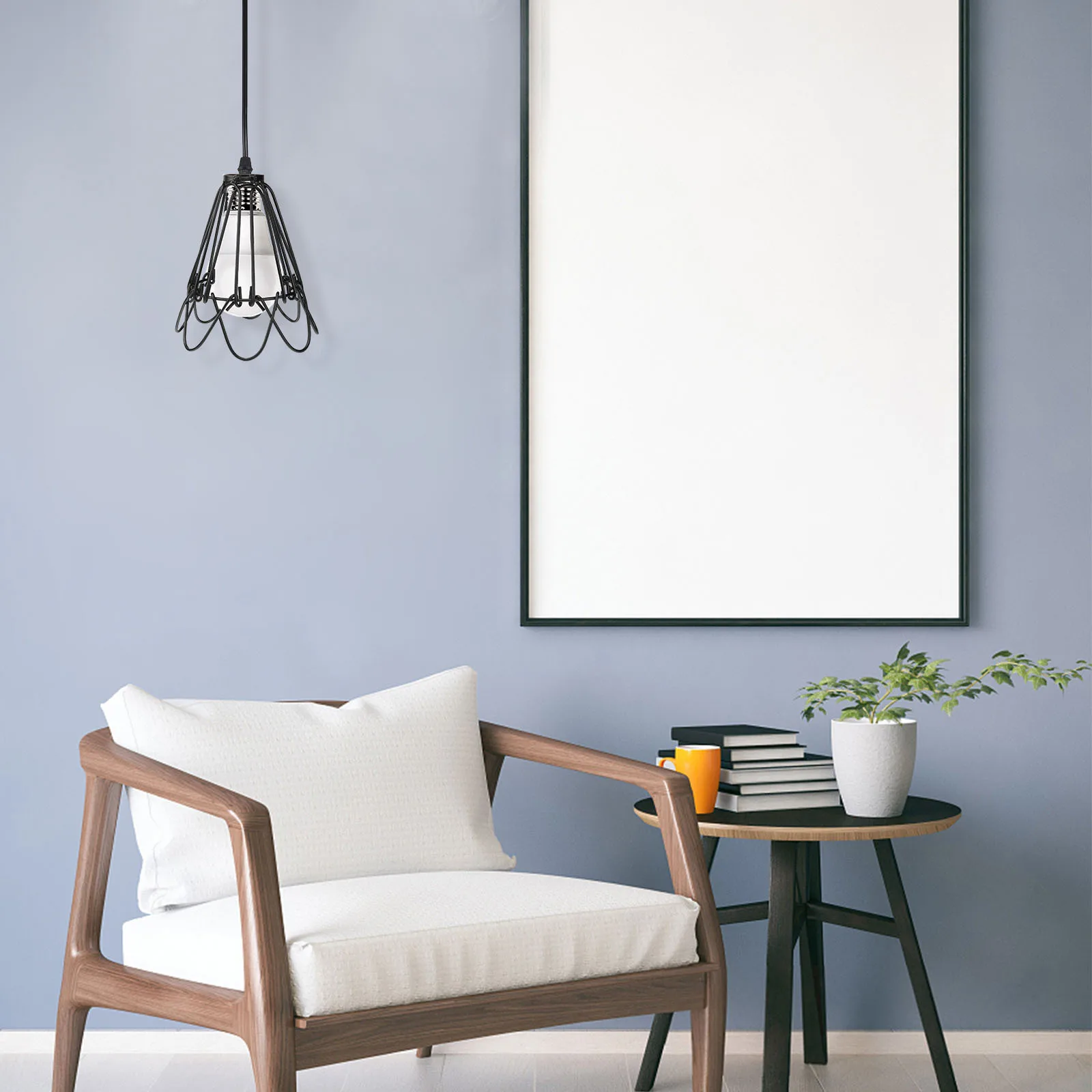 

4Pcs Iron Art Lampshade Vintage Industrial Style Black Deformed Flower Petals Rustic Chandelier Light Cage Guard Lighting