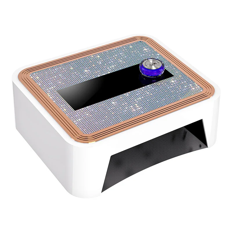 Kleben Diamant LCD Touch Screen Metall Boden Lade Nagel Lampe Led Schnell Trocknend Nagel Stück Uv Backen Lampe für Nagel shop
