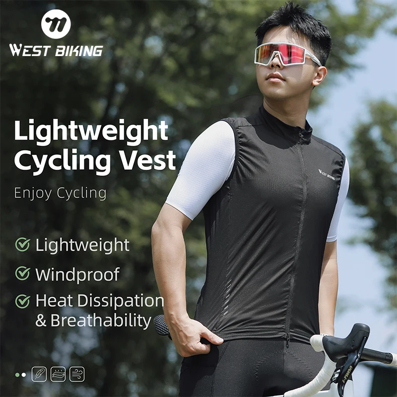 

Легкая велосипедная одежда WEST BIKING, эргономичная удобная куртка без рукавов для фитнеса, уличная майка из Джерси для горного велосипеда, весна-лето