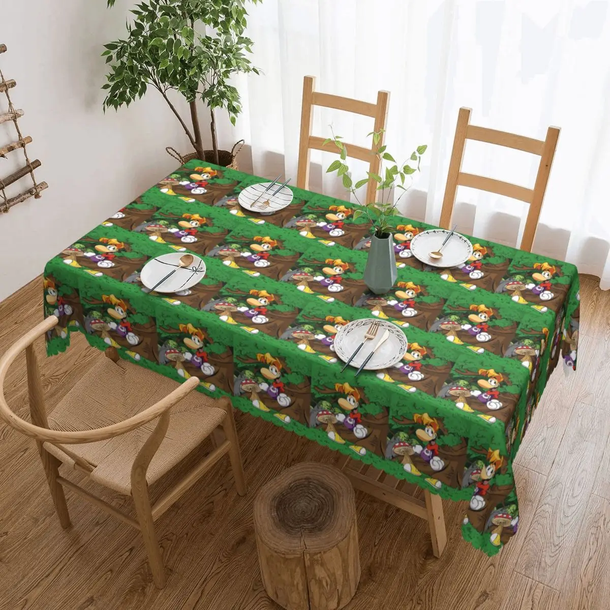 Cartoon Games Rayman Legends Tablecloth Restaurant Kitchen Rectangular Tablecloth Festival Party Tablecloth Dining Table Cover