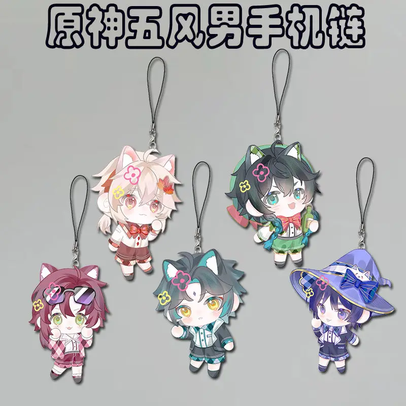 

Game Genshin Impact Beast's Ears Wind Boy Student Acrylic Brooch Pin Cosplay Badge Jewelry Accessories For Clothes Backpack Gift