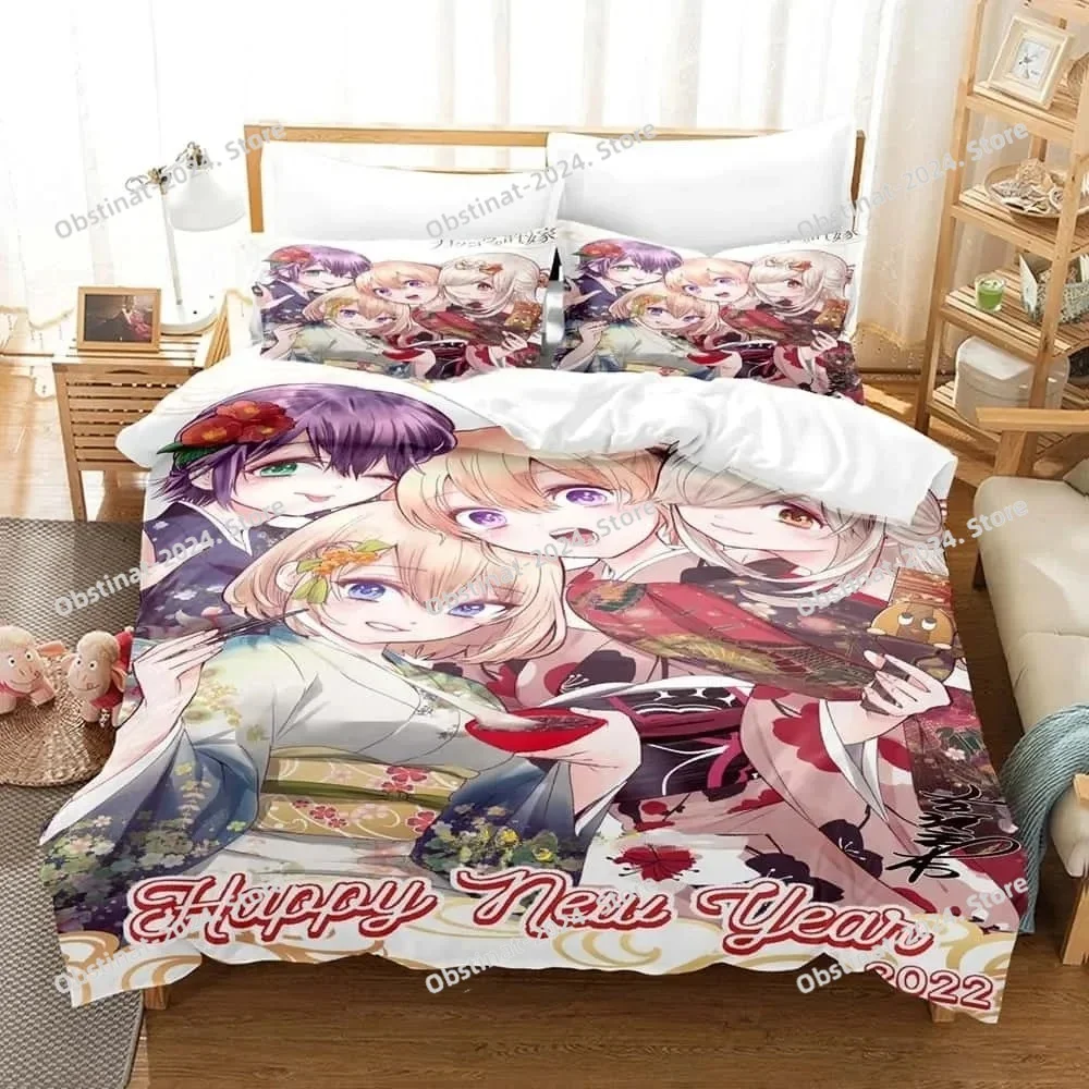 

New Anime A Couple Of Cuckoos Bedding Set Single Twin Full Queen King Size Bed Set Adult Bedroom Duvet Cover Sets Home Textiles
