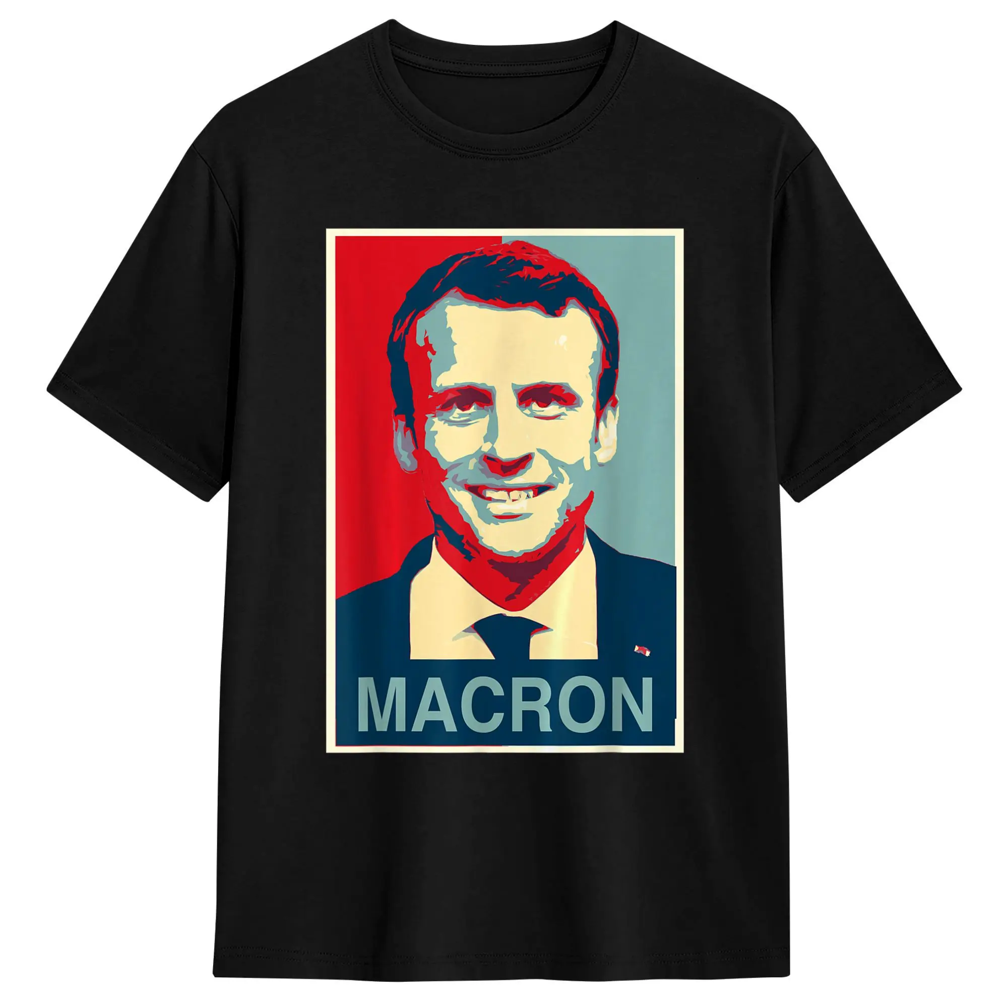 Emmanuel Macron T Shirt  Hipster T-Shirts Short Sleeve Vintage Tshirt Summer Cotton Oversized Tees