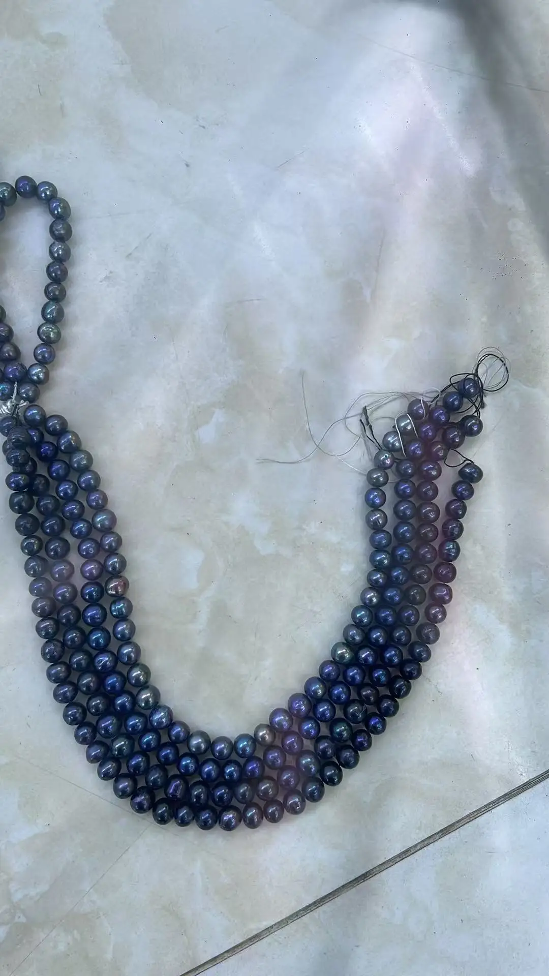 Natural AA Freshwater Pearl Beads High Quality Black Round Pearls Beads For Jewelry Making DIY Women Bracelet Necklace Earrings