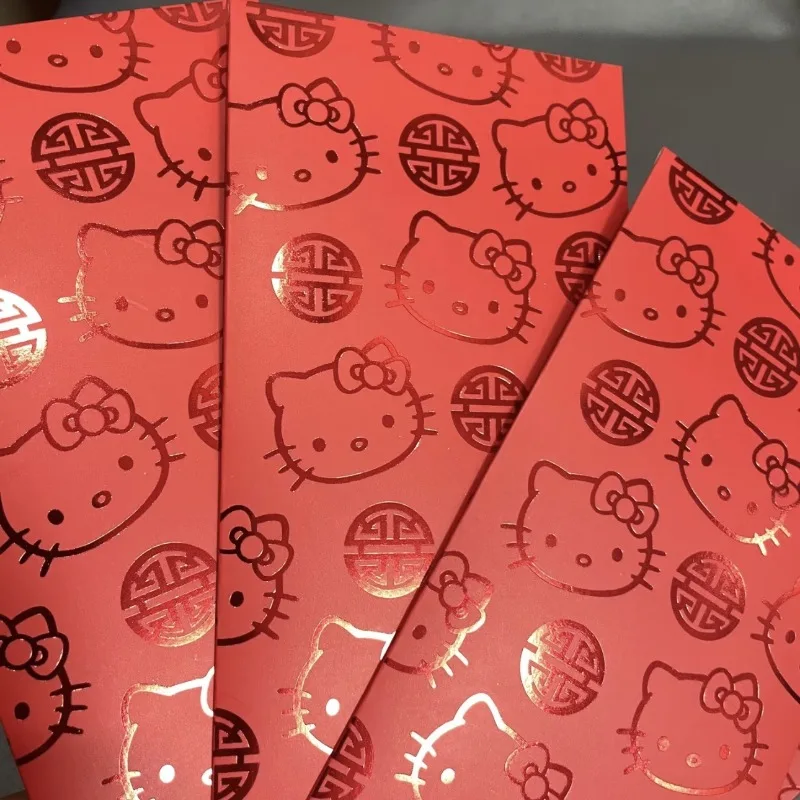 Novo sanrio hello kitty hangyodon alto valor de cor criativo festival de casamento universal bronzeamento saco vermelho dos desenhos animados bonito leigh selo