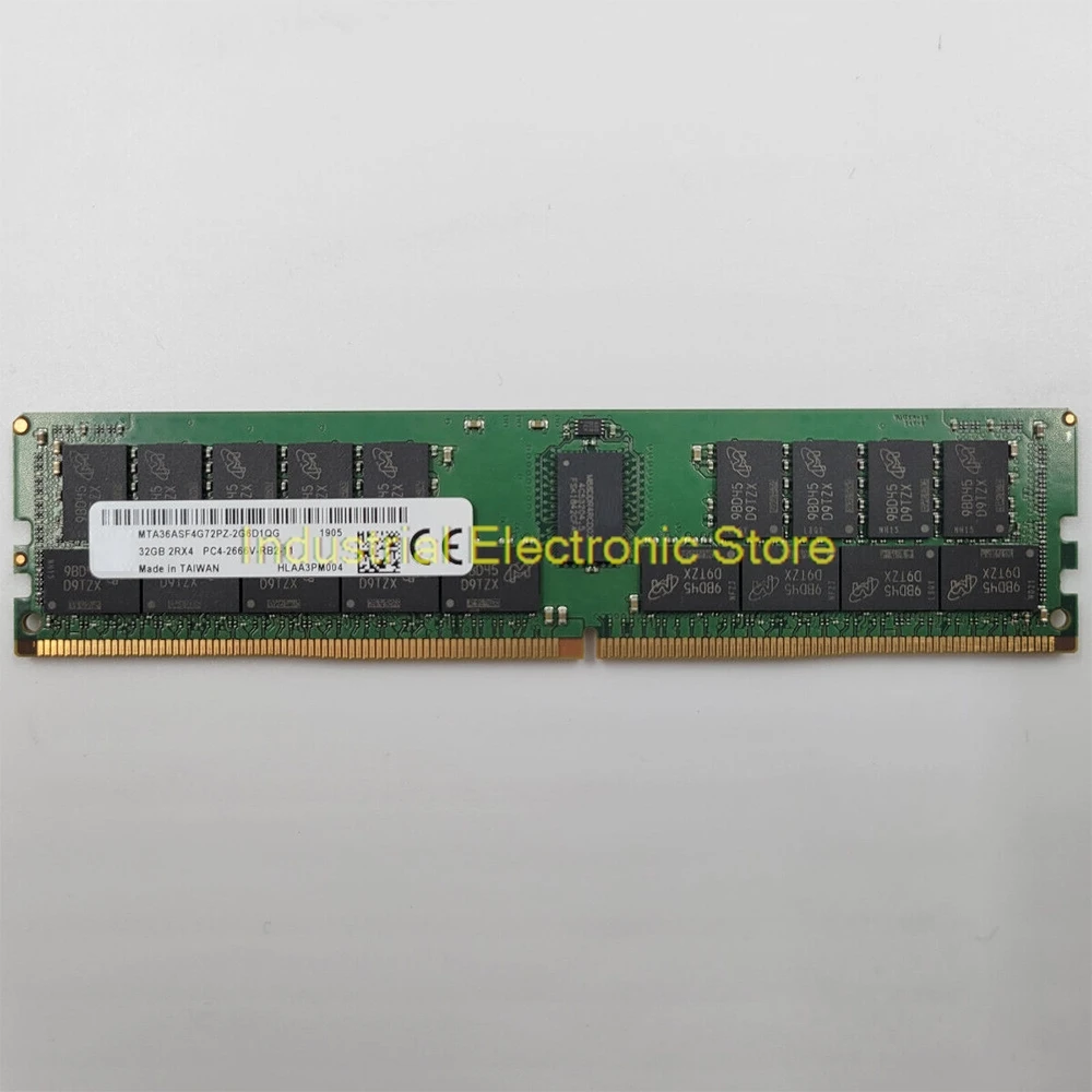 1 قطعة RAM ل MT 32 جرام 32 جيجابايت 2RX4 2666 PC4-2666V DDR4 الذاكرة MTA36ASF4G72PZ-2G6D1QG