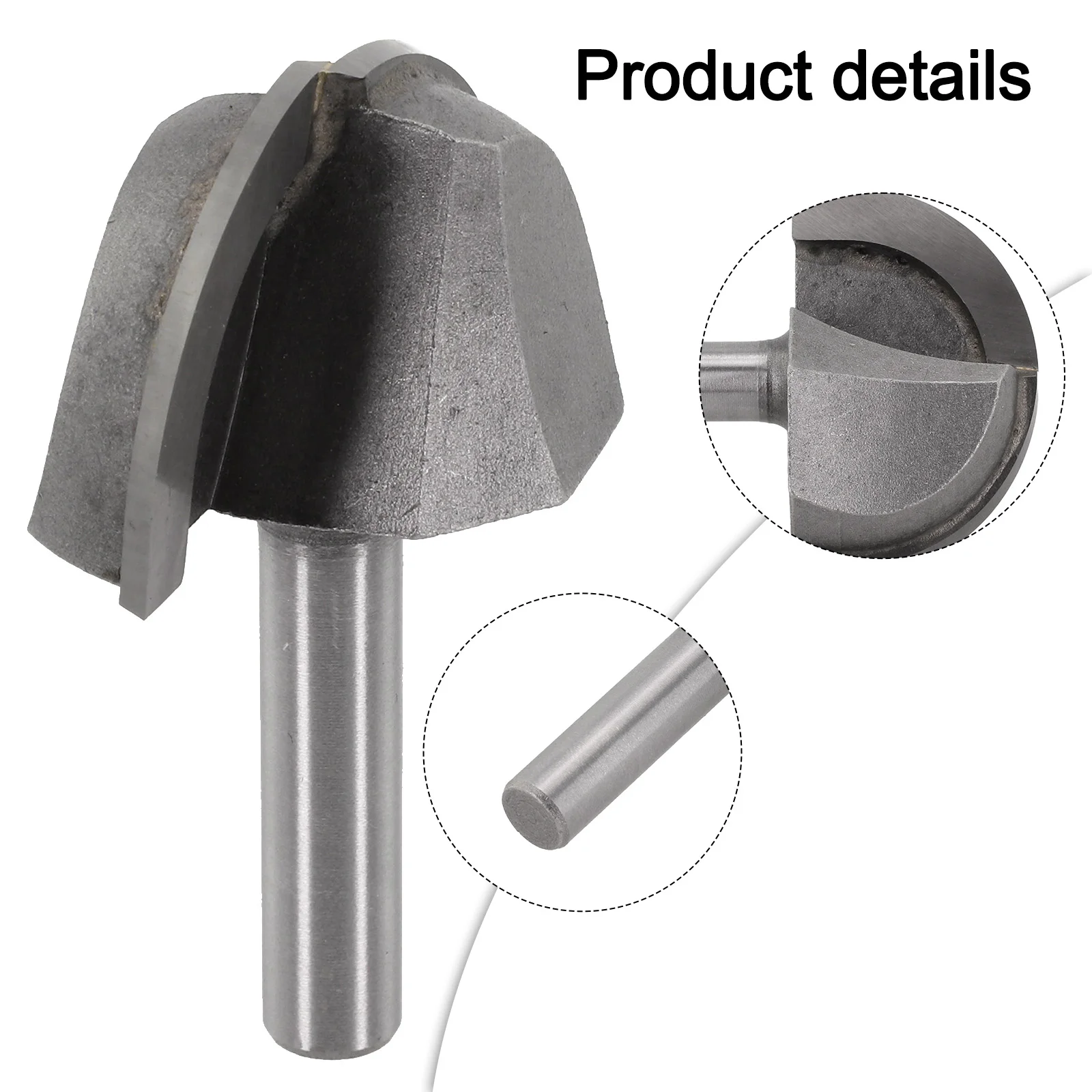 

8mm Shank Router Bit Core Box Router Bit For DIY For Woodworking Carbon Steel Body Wear Resistance High Quality