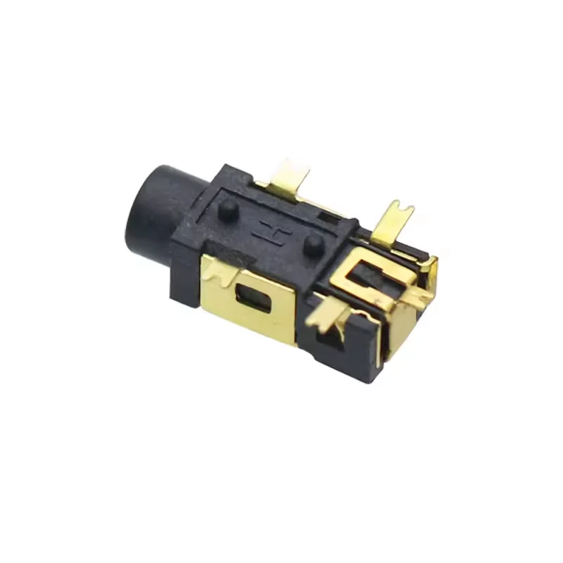 PJ-209 مطلي بالذهب/الفضة 2.5 مقبس سماعة الرأس 5 دبوس SMT 2 دبابيس ثابتة 2.5 مللي متر مقبس مقبس الطاقة #4