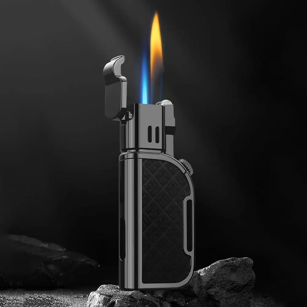 

Ailexpress Recommendation - Jet Torch Lighter, Soft/Jet Flame Switchable Lighters, Butane Refillable Lighter with Foldable Punch