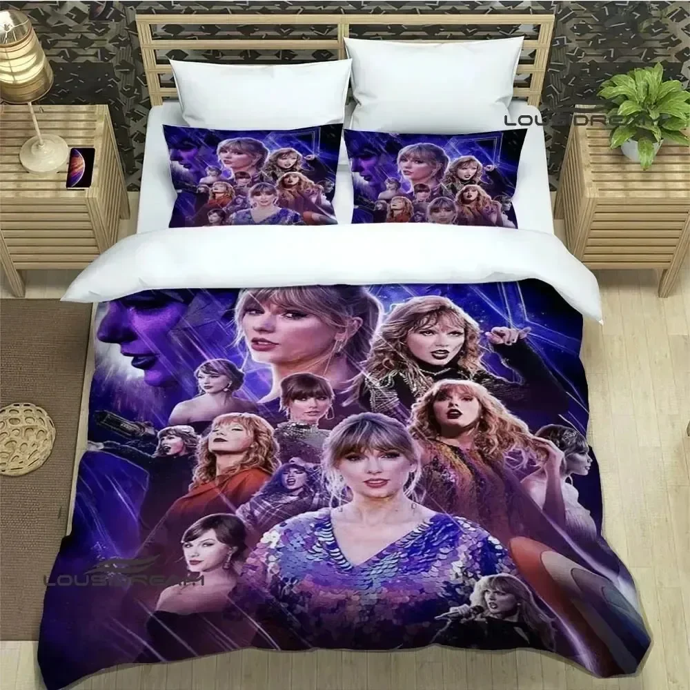 Singer T-Taylor-Swifts Bedding Sets exquisite bed supplies set duvet cover comforter set bedding set luxury birthday gift
