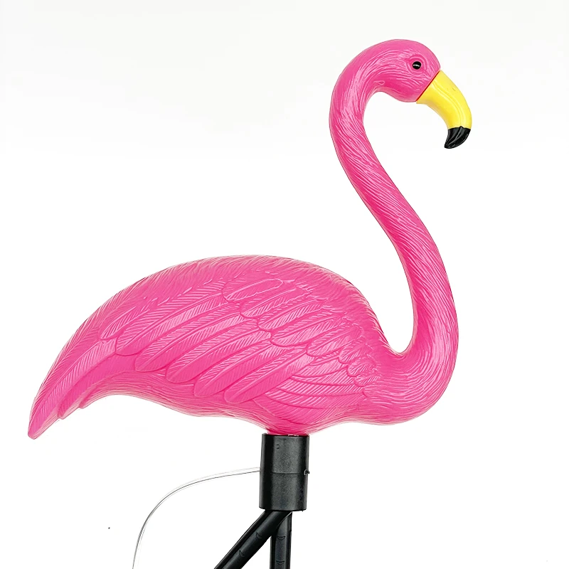 Imagem -05 - Flamingo-como Levou Lâmpada Solar Impermeável em pé Decoração ao ar Livre Jardim Pátio Passagem Terra Rosa